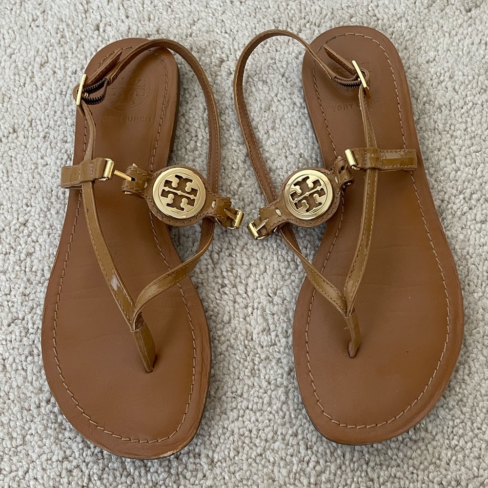 Tory Burch Ali Anteka Thong Sandals Size 7